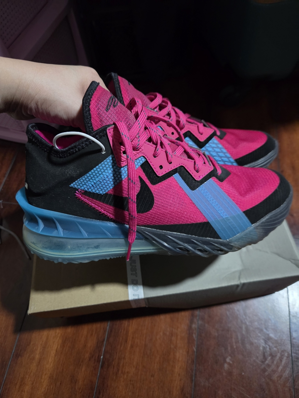 Nike Kids' Pink and Blue Athletic Shoes